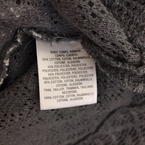 ⚡ Meadow Rue ANTHROPOLOGIE Gray Frayed Sweater - Picture 5 of 5